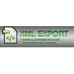 Export customers to xml